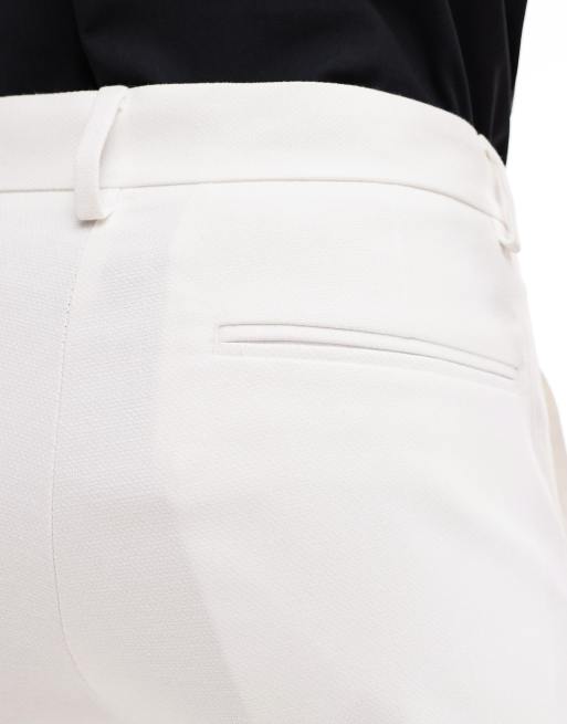 Pantalones de traje blancos de corte recto de ASOS DESIGN, 5 de 5
