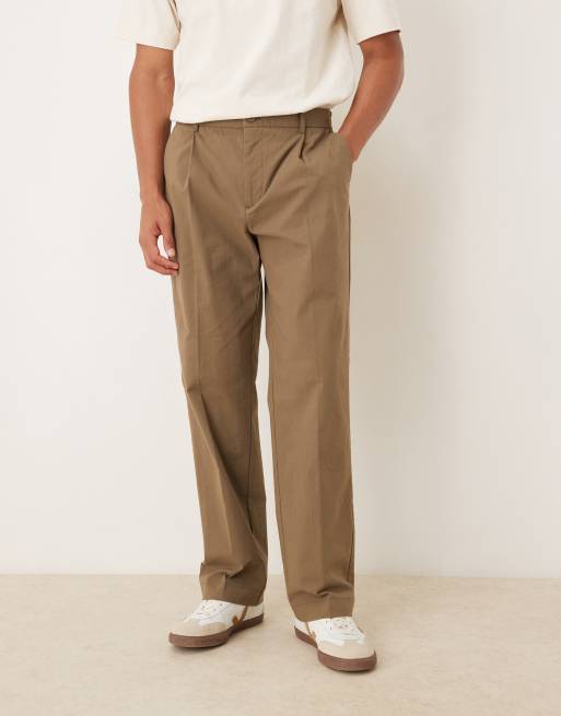 Pantalones de traje caquis de pernera recta de ASOS DESIGN, 2 de 5