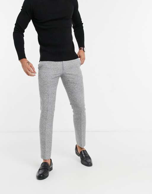 Pantalones de traje corte a blancos y negros de Moss London | ASOS