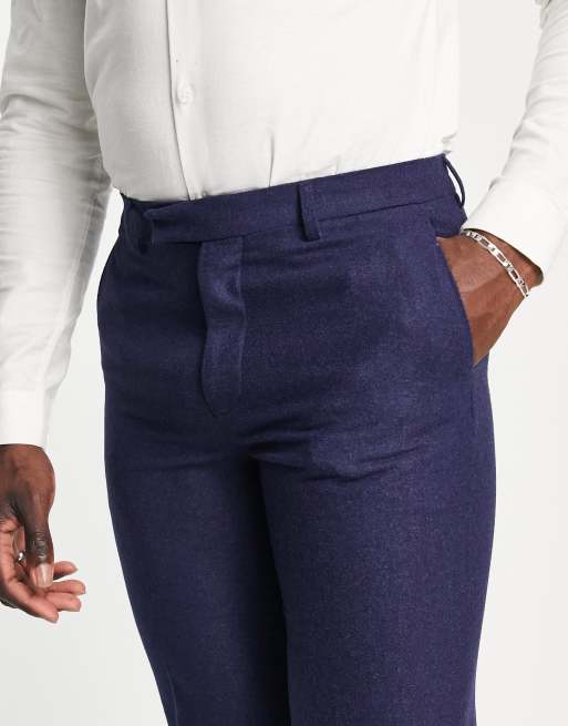 Pantalones de traje de corte slim de tweed de Harry Brown Wedding Tall , 3 de 4