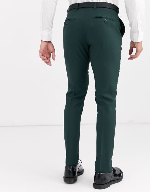 Pantalones de traje de corte slim en verde de Jack & Jones Premium, 2 de 4