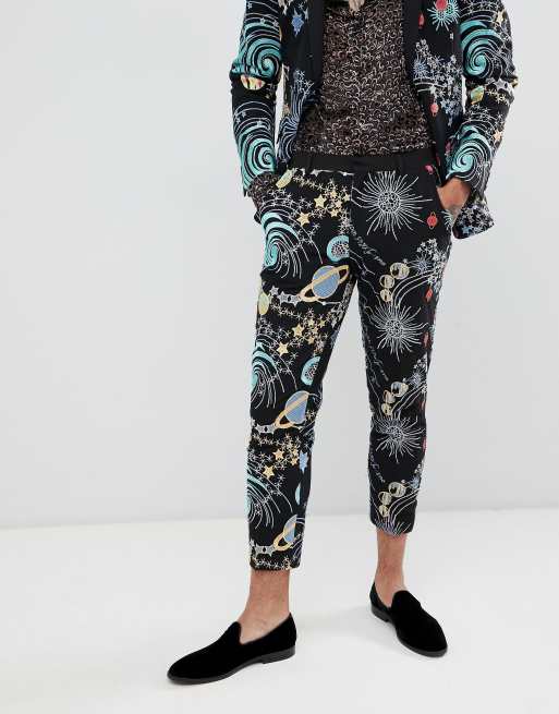 Traje de graduación ajustado estilo esmoquin con bordado espacial de ASOS DESIGN, 3 de 3