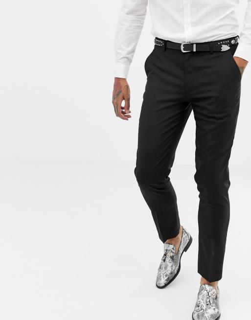  Traje estilo esmoquin ajustado en negro de ASOS DESIGN , 3 de 3