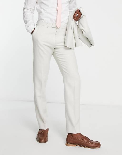 Pantalones de traje grises de tweed de Harry Brown
