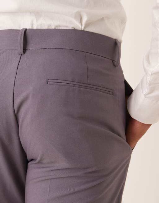 Pantalones de traje morados de pernera recta de ASOS DESIGN, 5 de 5