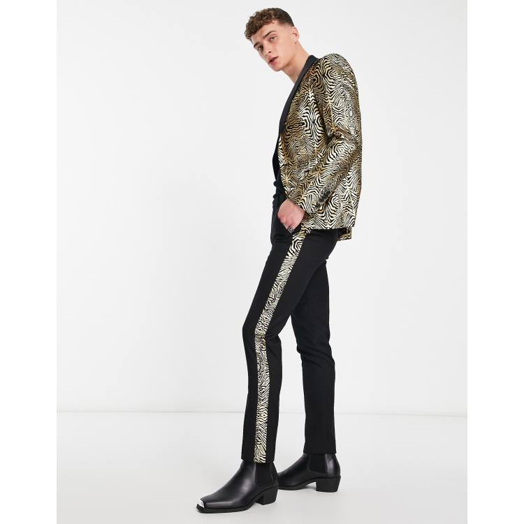 Pantalon con franja lateral hombre outlet