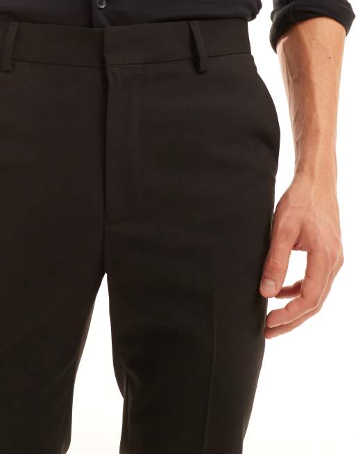 Pantalones de traje negros de corte pitillo de ASOS DESIGN, 4 de 5