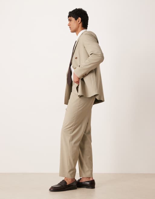 Pantalones de traje verde salvia de corte tapered holgado de ASOS DESIGN, 3 de 5