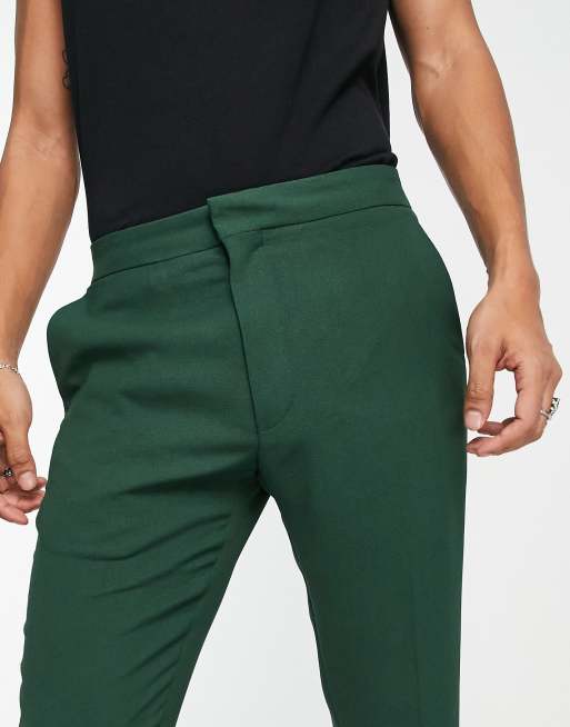 Pantalones de traje verdes de corte acampanado entallado de ASOS DESIGN, 5 de 5