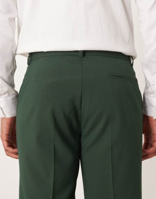 Pantalones de traje verdes de corte slim de ASOS DESIGN, 5 de 5