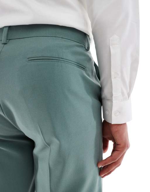 Pantalones de traje verdes de corte tapered de ASOS DESIGN, 5 de 5