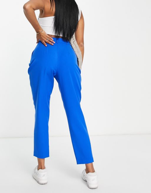 Pantalones de vestir azules de corte tapered de ASOS DESIGN Hourglass, 3 de 4