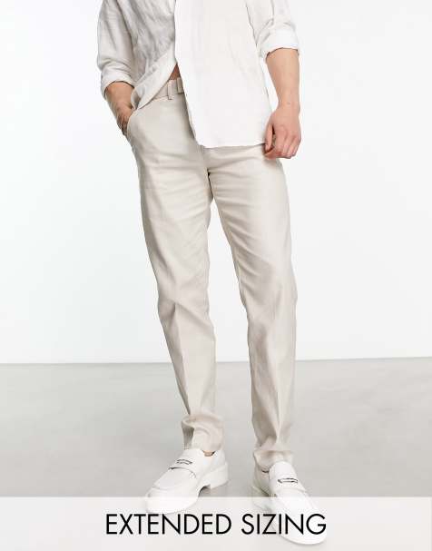Pantalones de lino hombre tallas grandes hotsell