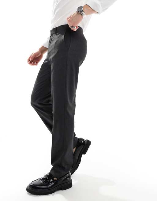 Pantalones de vestir de corte slim en antracita de ASOS DESIGN, 4 de 5