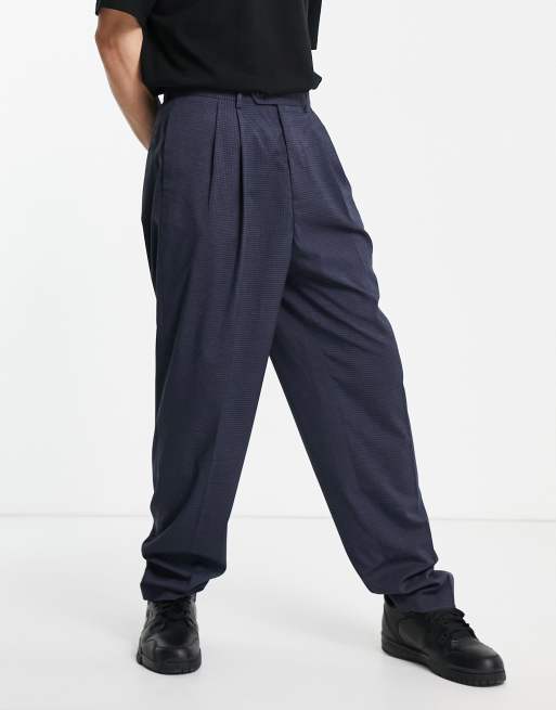 Pantalón de vestir talle alto y bolsillos Elegante