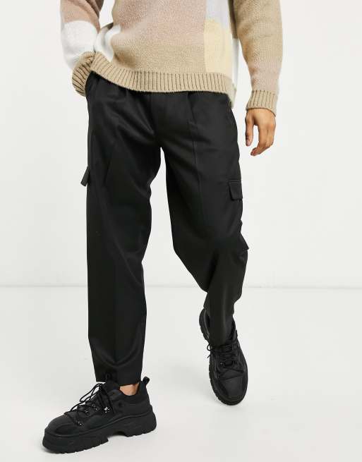 Pantalones de vestir plisados de corte tapered y talle alto de Devils  Advocate