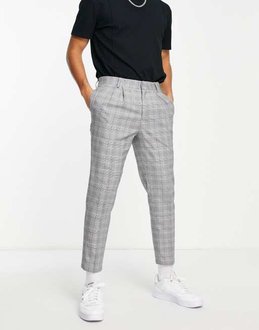 Pantalon 2025 cuadros gris