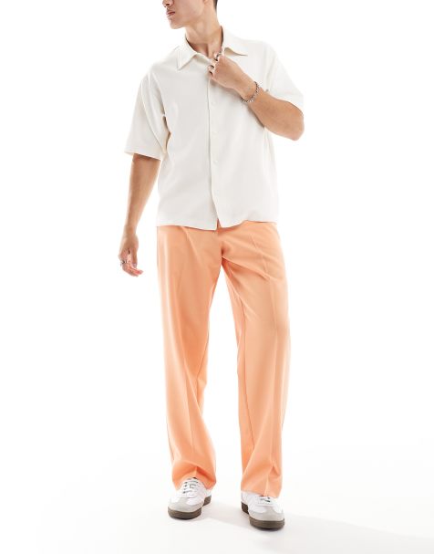 Pantalones de vestir naranjas de corte acampanado estilo vintage de ASOS DESIGN - view 1