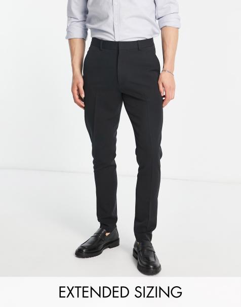 Pantalones de vestir marrones de talle alto y pernera ancha de Devil's  Advocate Tall