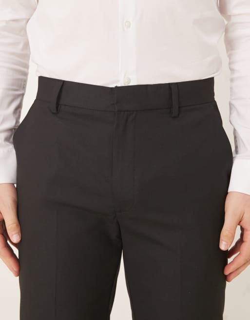 Pantalones de vestir negros de corte slim de ASOS DESIGN, 5 de 5