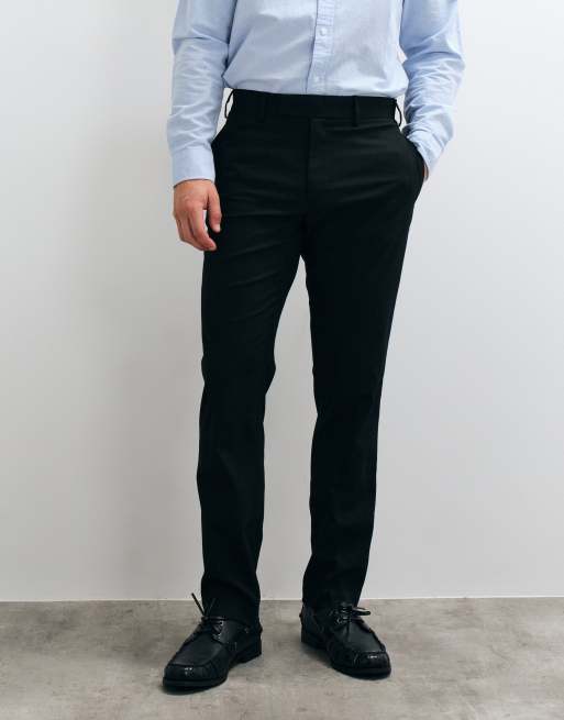 Pantalones de vestir negros de corte slim de ASOS DESIGN, 2 de 5
