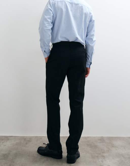 Pantalones de vestir negros de corte slim de ASOS DESIGN, 4 de 5
