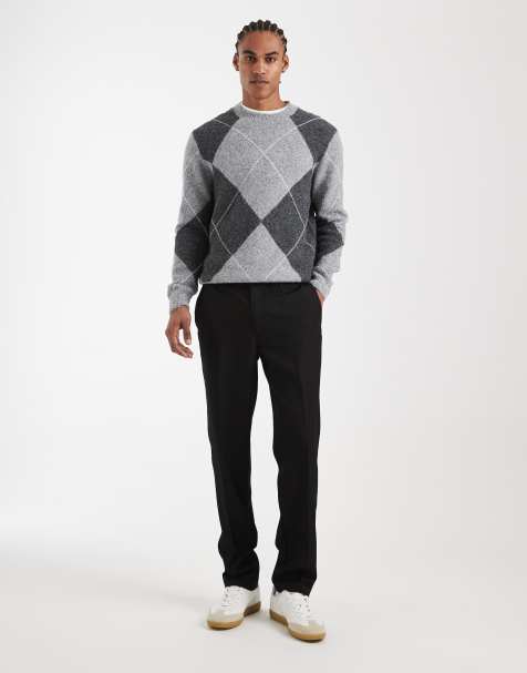 Pantalones de vestir negros de corte slim de New Look - view 1