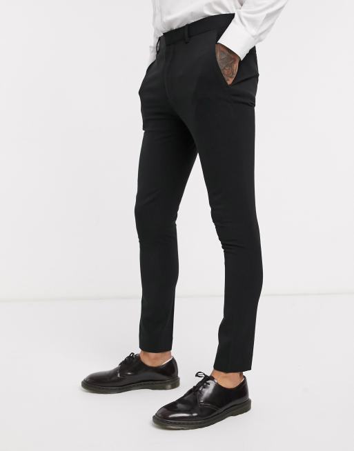 Pantalones de vestir negros muy ajustados de ASOS DESIGN, 4 de 4