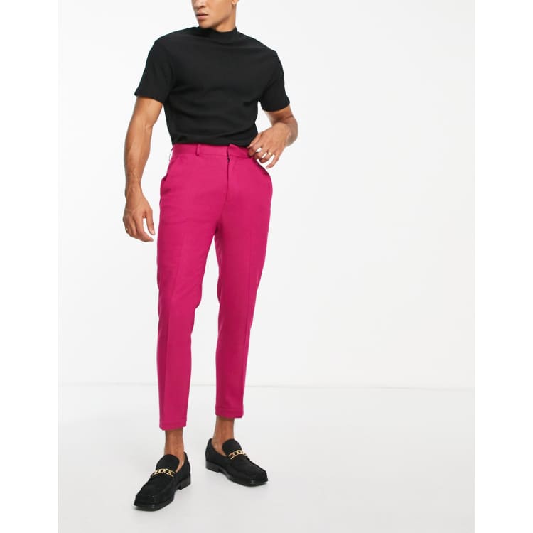 Pantalon discount rosa fucsia