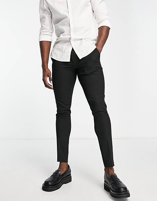 Hombre Other | Pantalones de vestir superajustados en negro de ASOS DESIGN - KW62878