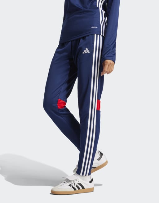 Pantalones deportivos azul marino equipo y rojos básicos Tiro 25 Essentials de adidas Performance, 5 de 5