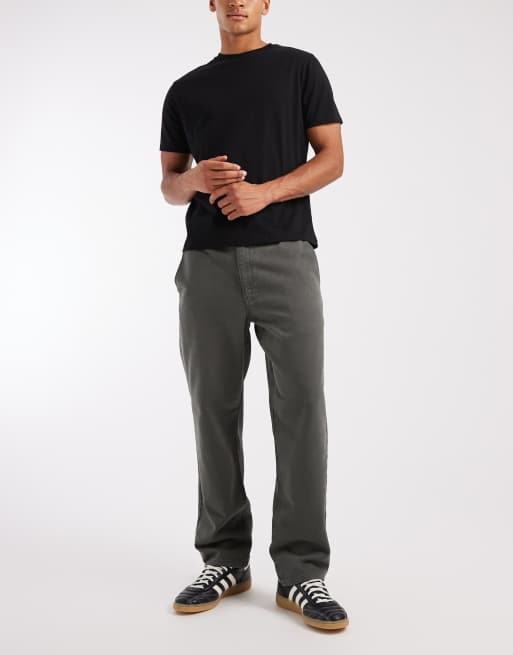 Pantalones gris carbón de corte recto de ASOS DESIGN, 2 de 5