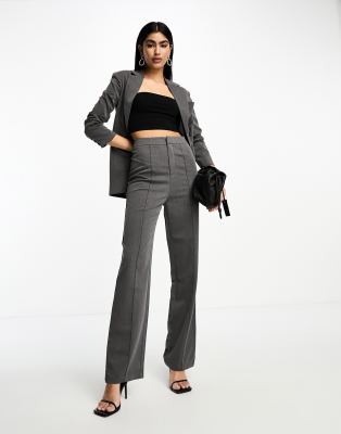Pantalones gris carbón de pernera recta Angola de 4th & Reckless (parte de un conjunto)