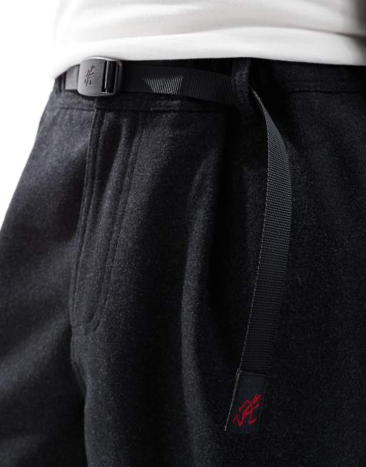 Pantalones gris carbón holgados con pinzas de lana de Gramicci, 3 de 5