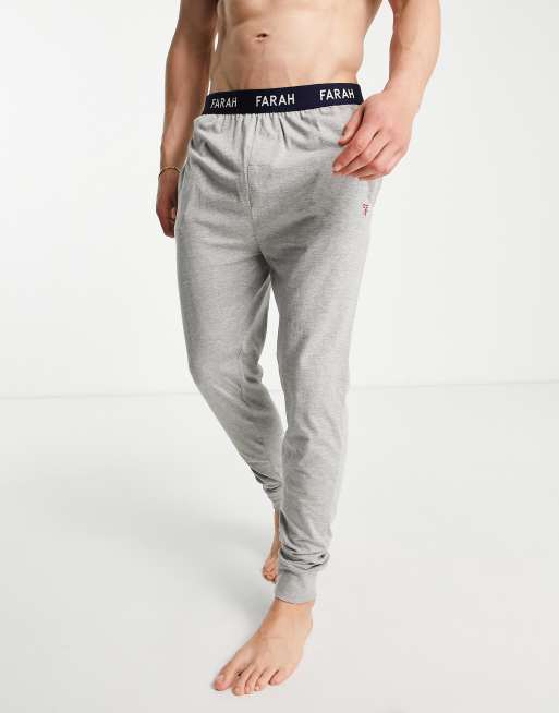 Pantalones gris claro de estar por casa con bajos ajustados Zahar de Farah