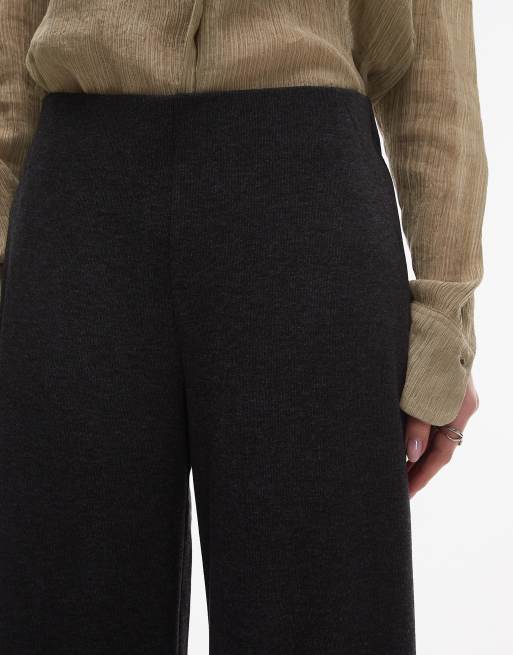 Knitted Trousers Pantalon Ancho Mango Pants Mango Knit Polo MANGO