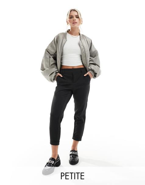 Pantalones gris oscuro melange de pernera recta de Vero Moda Petite - view 1