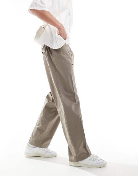 Pantalones gris topo holgados Louis de Weekday - view 1