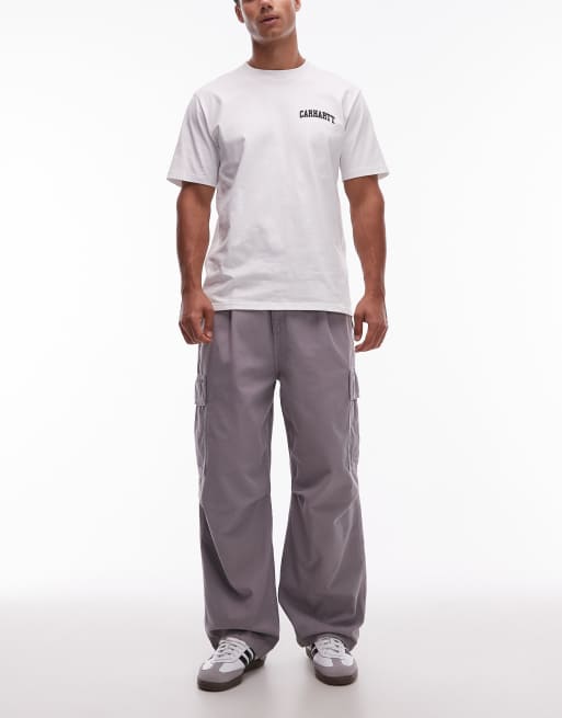 Pantalones grises cargo holgados Cole de Carhartt WIP, 2 de 5