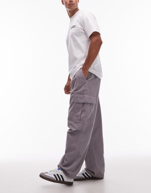 Pantalones grises cargo holgados Cole de Carhartt WIP, 3 de 5