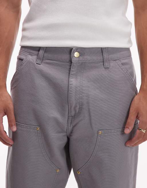 Pantalones grises Double Knee de Carhartt WIP, 4 de 5