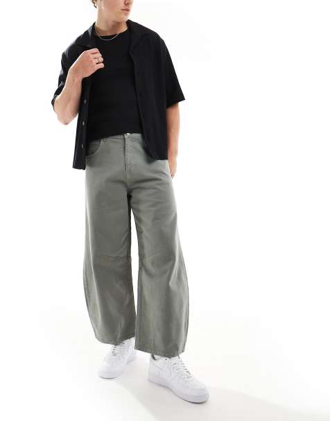 Pantalones grises extragrandes de ASOS DESIGN - view 1