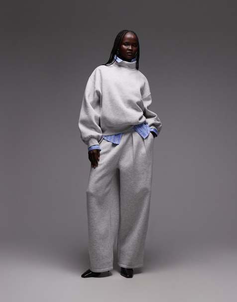 Pantalones grises holgados de ASOS DESIGN (parte de un conjunto) - view 1