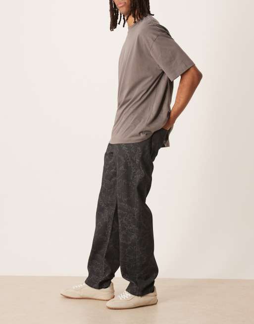 Pantalones holgados con estampado floral de ASOS DESIGN, 3 de 5