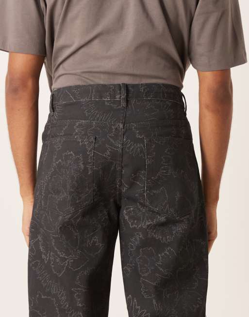 Pantalones holgados con estampado floral de ASOS DESIGN, 4 de 5