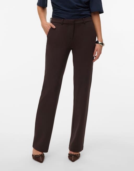 Pantalones marrón chocolate de Vero Moda, 3 de 6