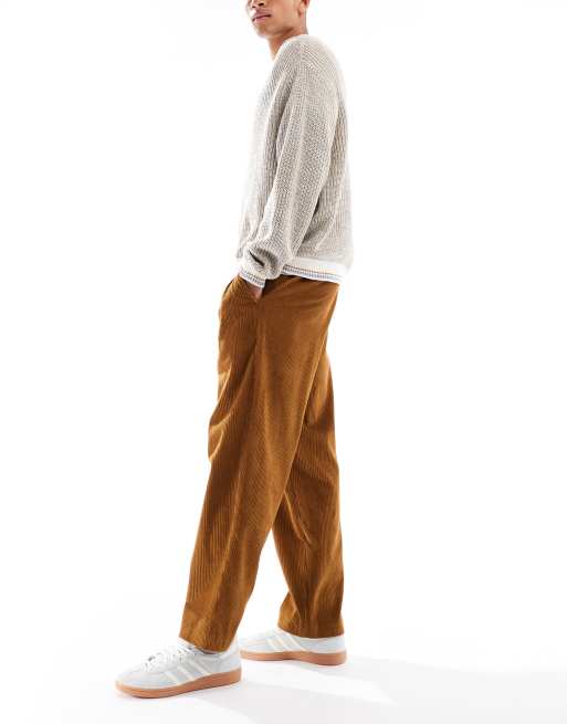 Pantalones marrón claro de sarga Adam Archive de Farah , 3 de 5
