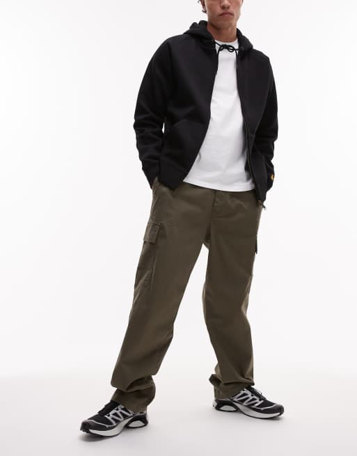 Pantalones marrones cargo de pernera recta de Calvin Klein Jeans