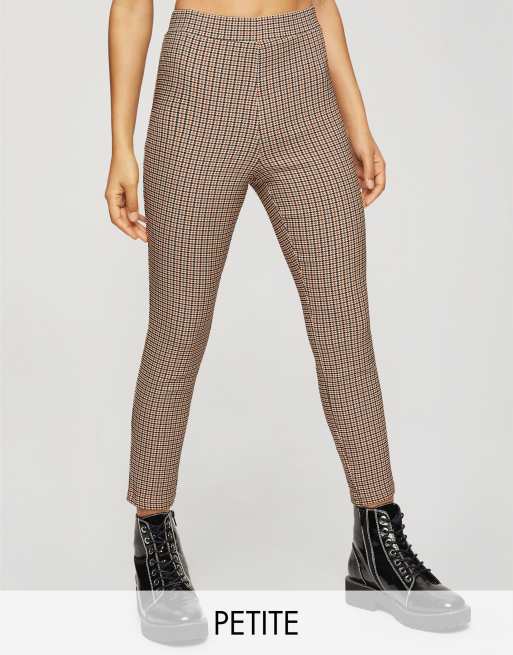 Pantalones marrones de bengalina de Miss Selfridge Petite (parte de un conjunto)