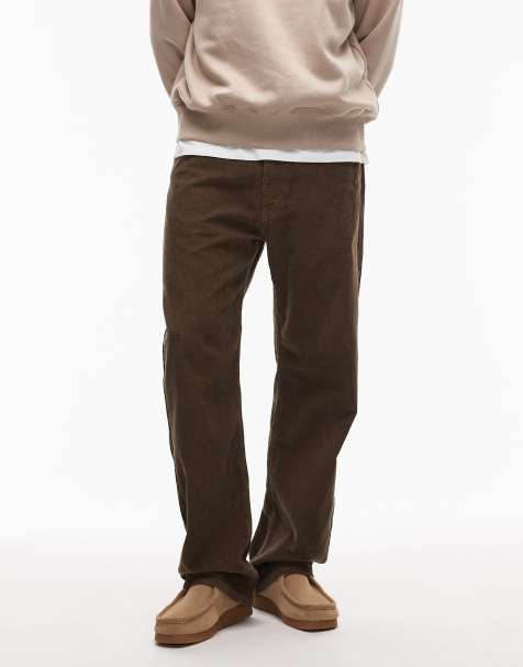 Pantalones marrones de corte recto suelto con 5 bolsillos de pana 565 de Levi's - view 1